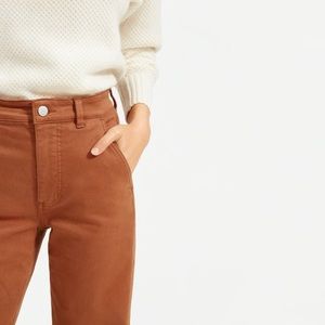 Everlane The Straight-Leg Crop. Size 4 Cocoa Brown.